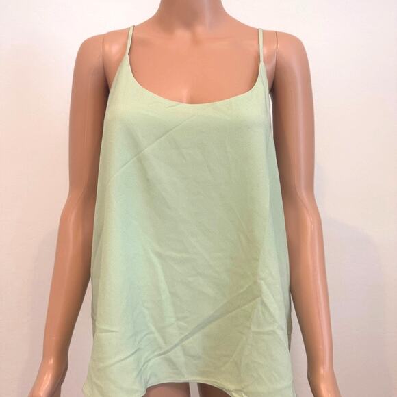 new Nordstrom XL cami top mint flounce drapey TS 307848 - Picture 8 of 9
